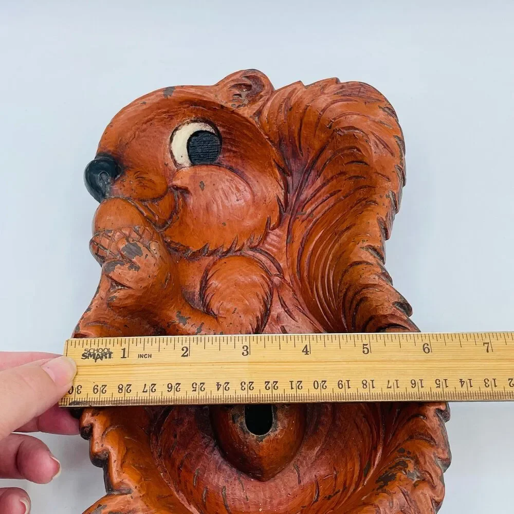 Vintage Anthropomorphic Cheeky Squirrel Shaped Nut Tray Bowl Mid Century Style